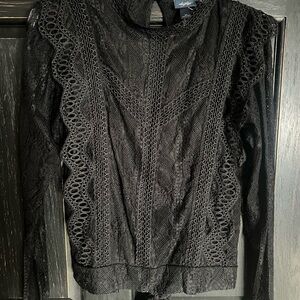 Daytrip Black Lace Blouse